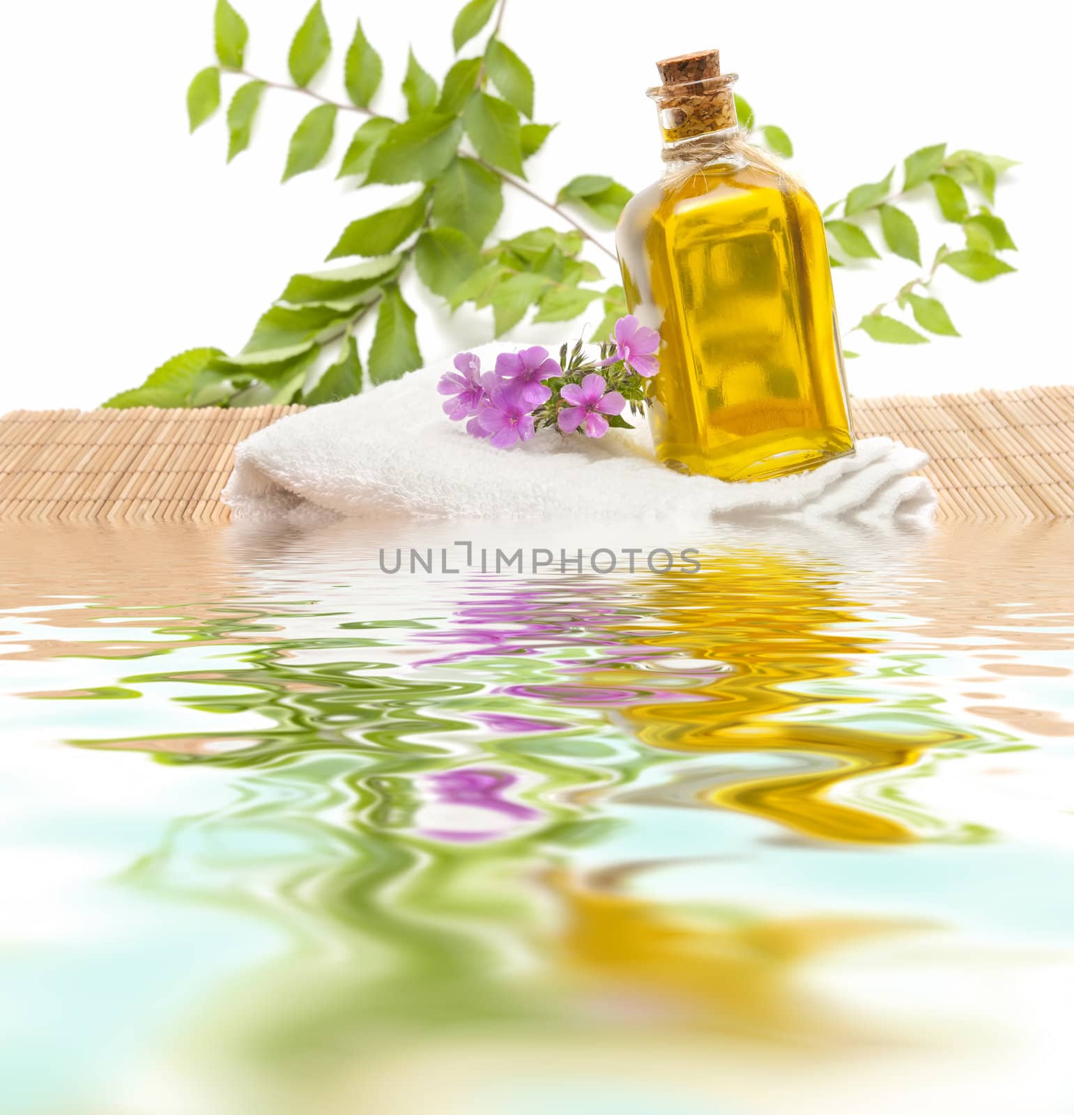 spa treatment with natural herbs and essences
