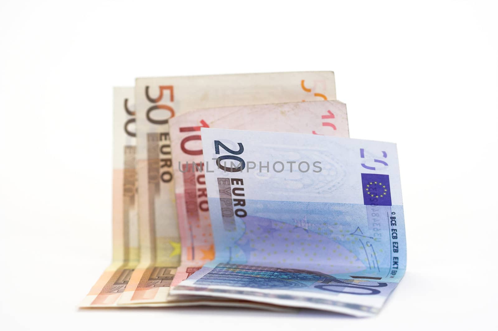 euro bills  close up,shallow dof