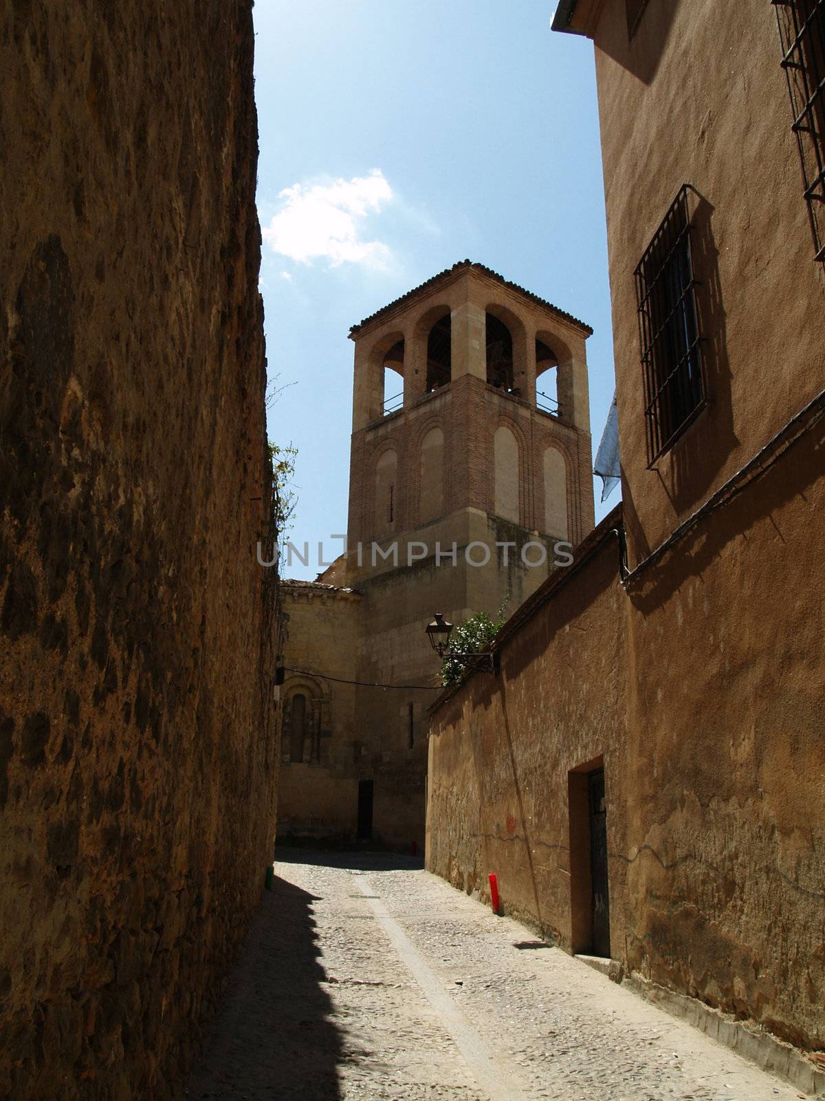 Typical street, Toledo, Spain by douwe