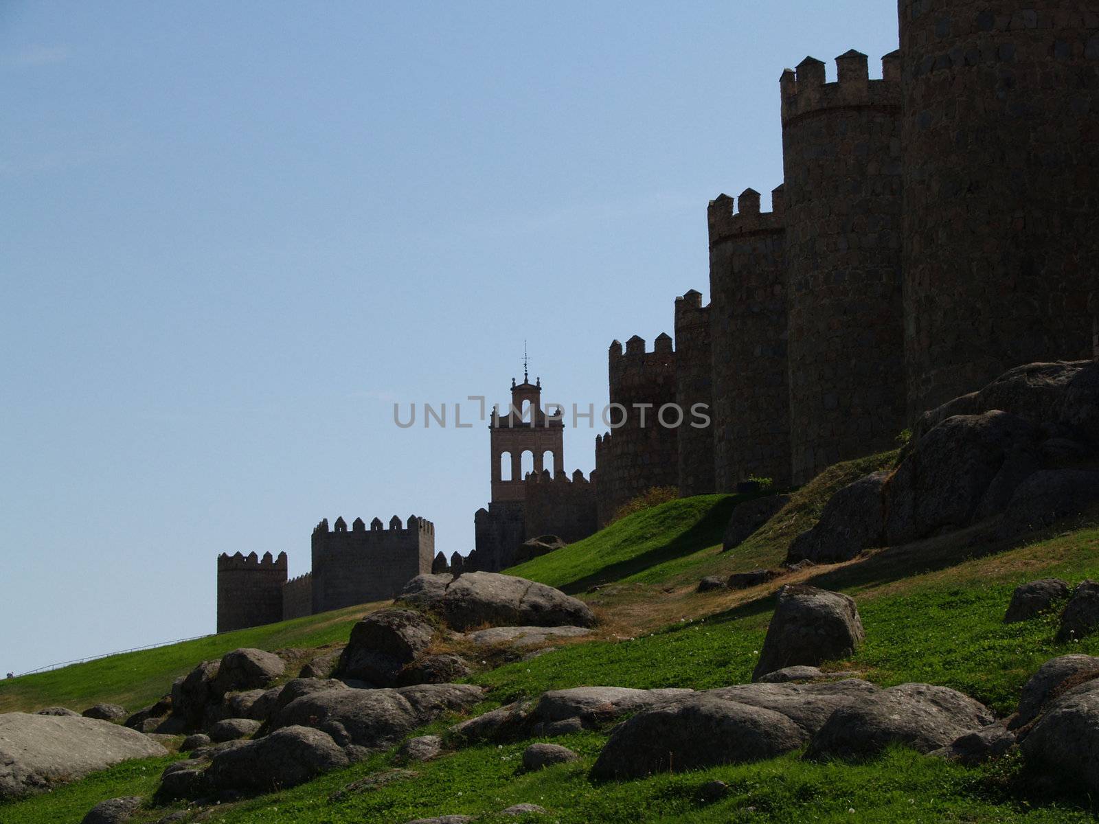 View on the city of Avila, Spain