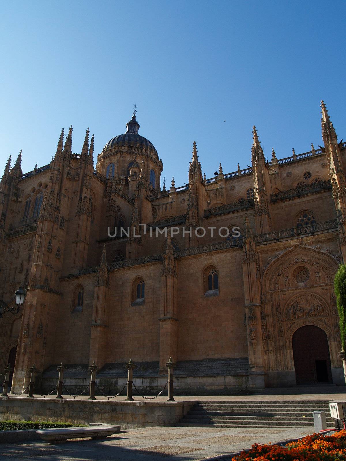 The new cathedral in Salamanca, Spain