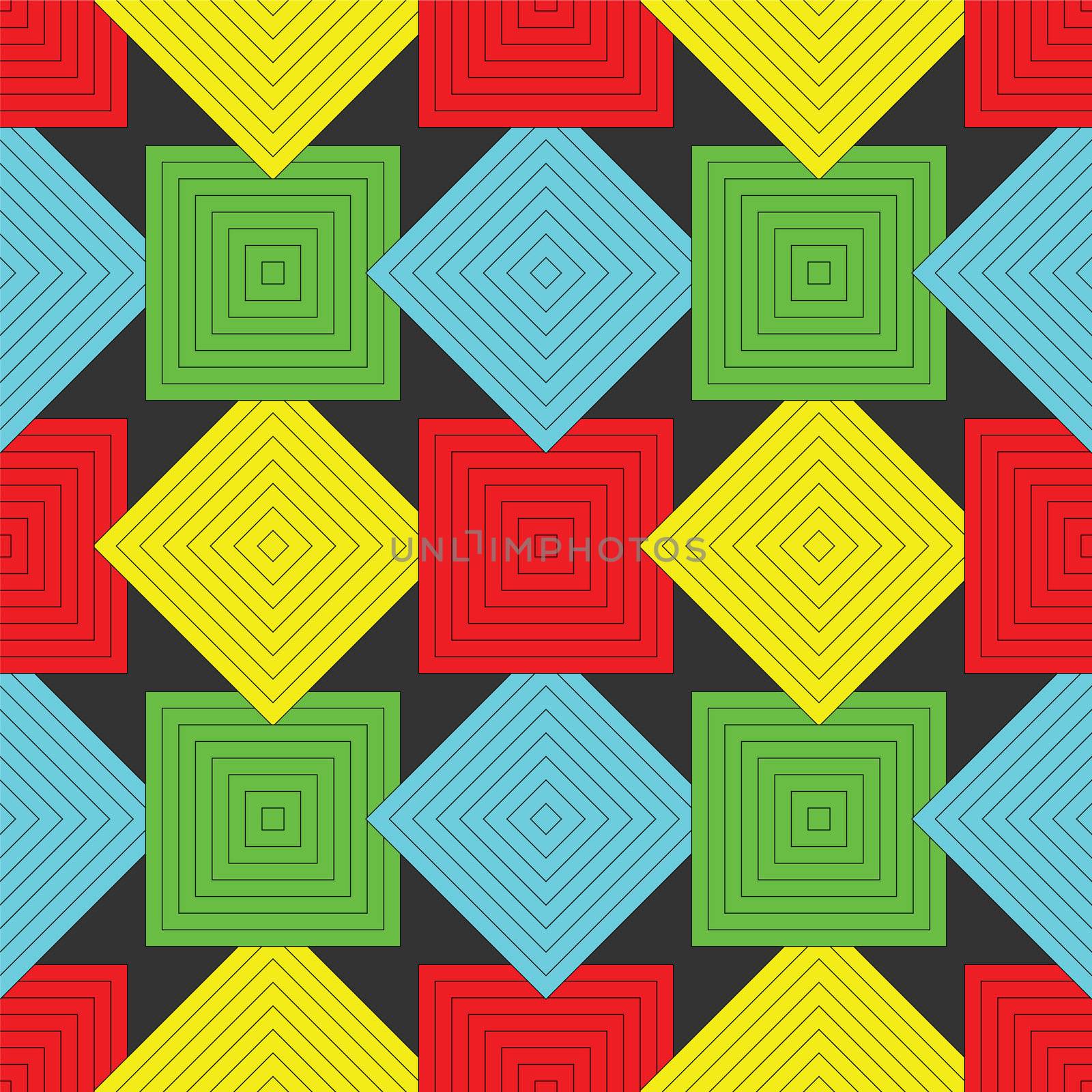 squares pattern, abstract seamless texture; vector art illustration