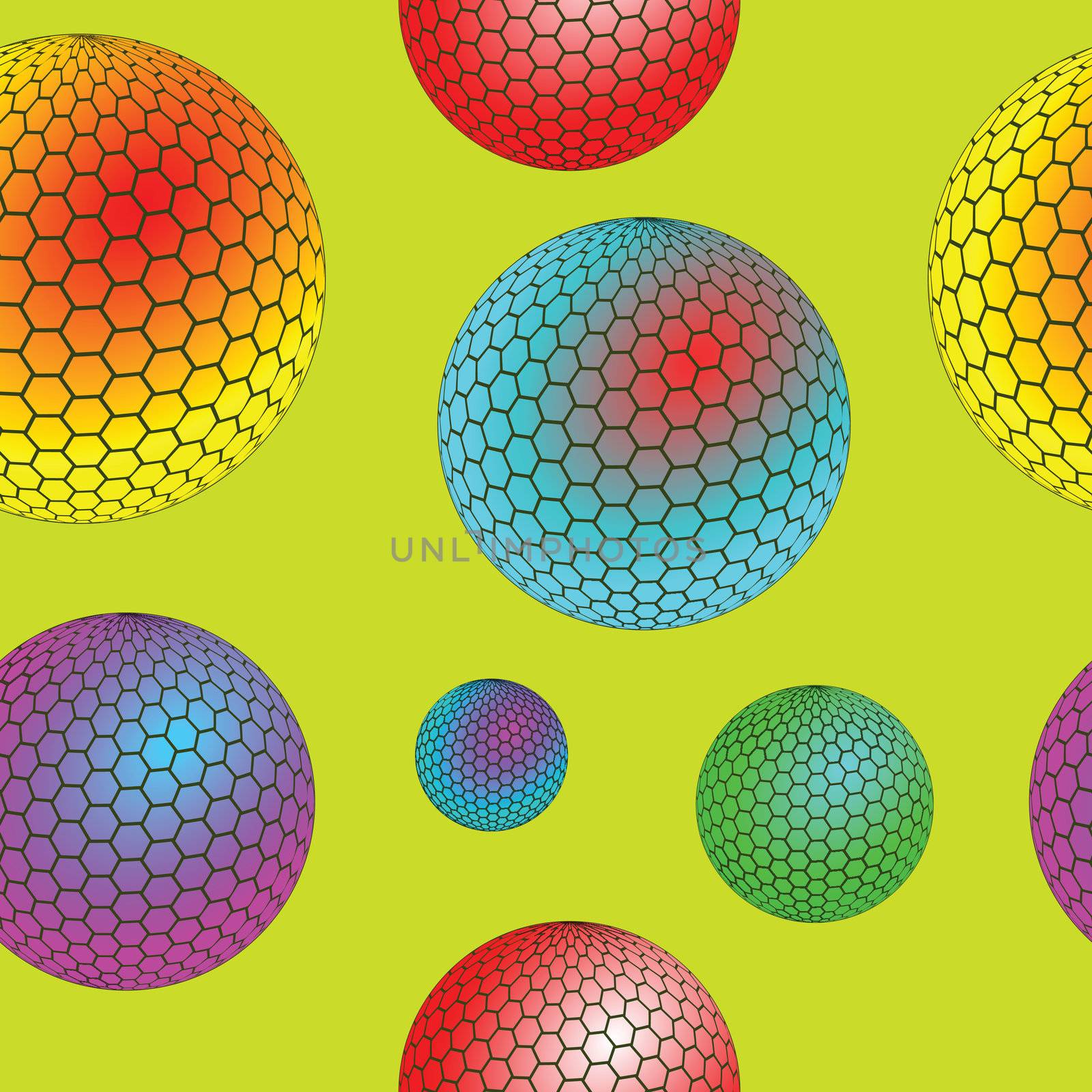 bubbles seamless texture, abstract pattern; vector art illustration