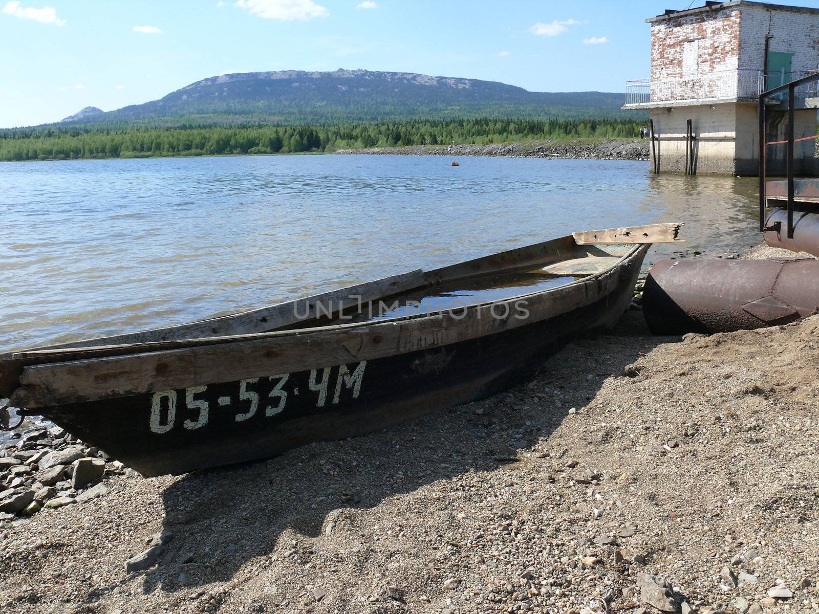 Boat in National park Zuratkul' by Stoyanov