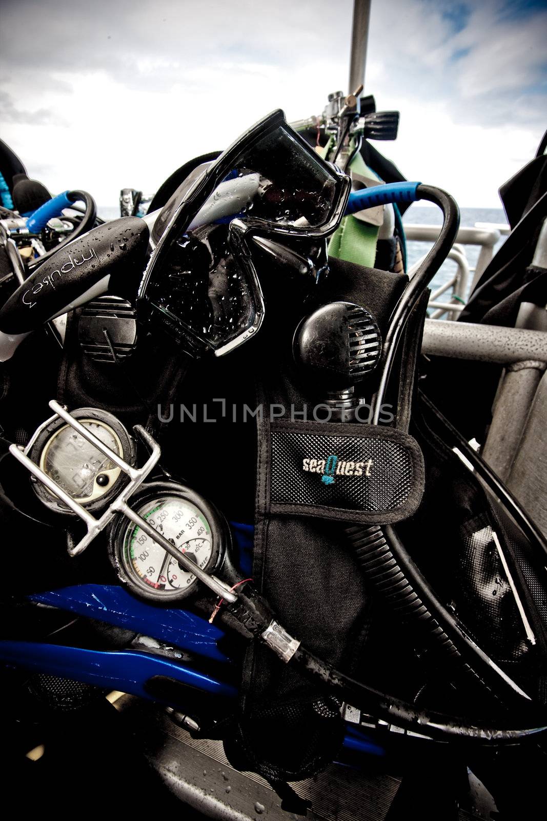 Scuba Equipment Used for Dives. 