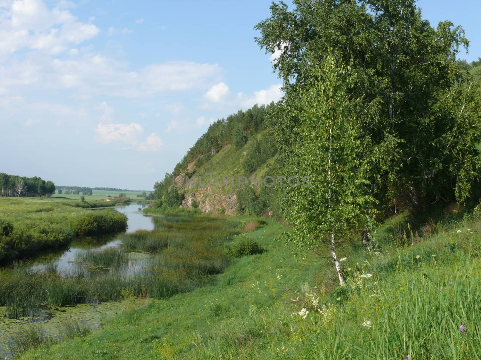 Uvel'ka river in Ural mountains by Stoyanov