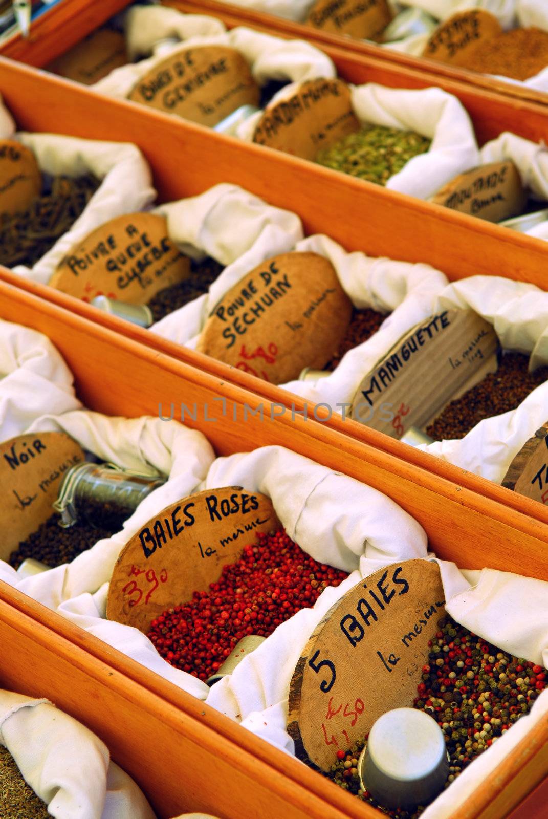 Spices on the market by elenathewise