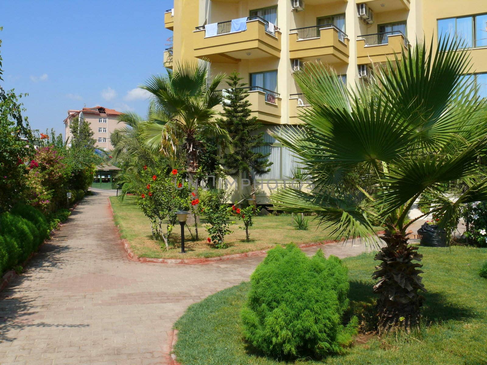 Path in hotel park - Turkey