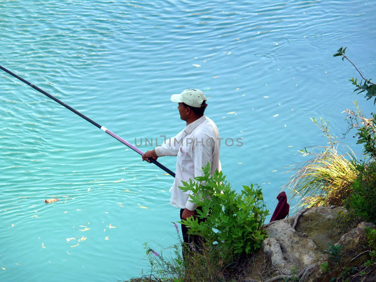 Fisherman catch the fish