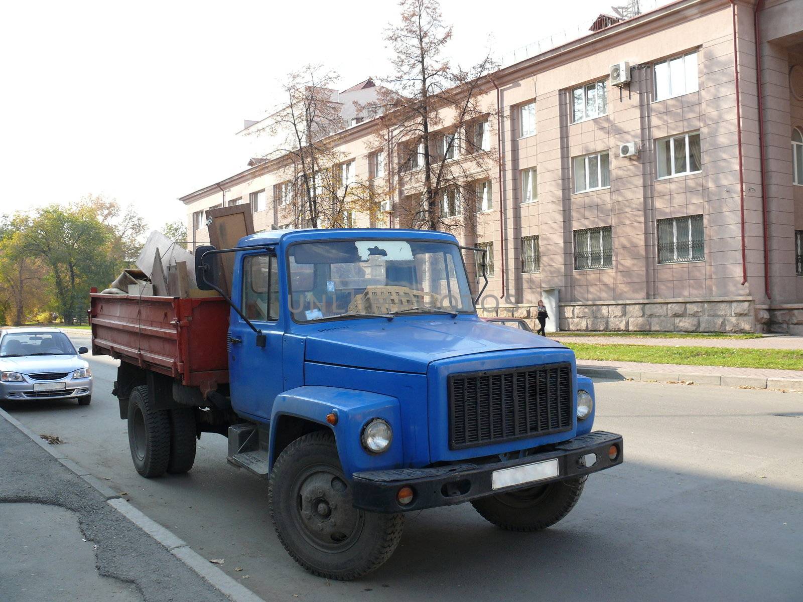 Russian truck in the street by Stoyanov