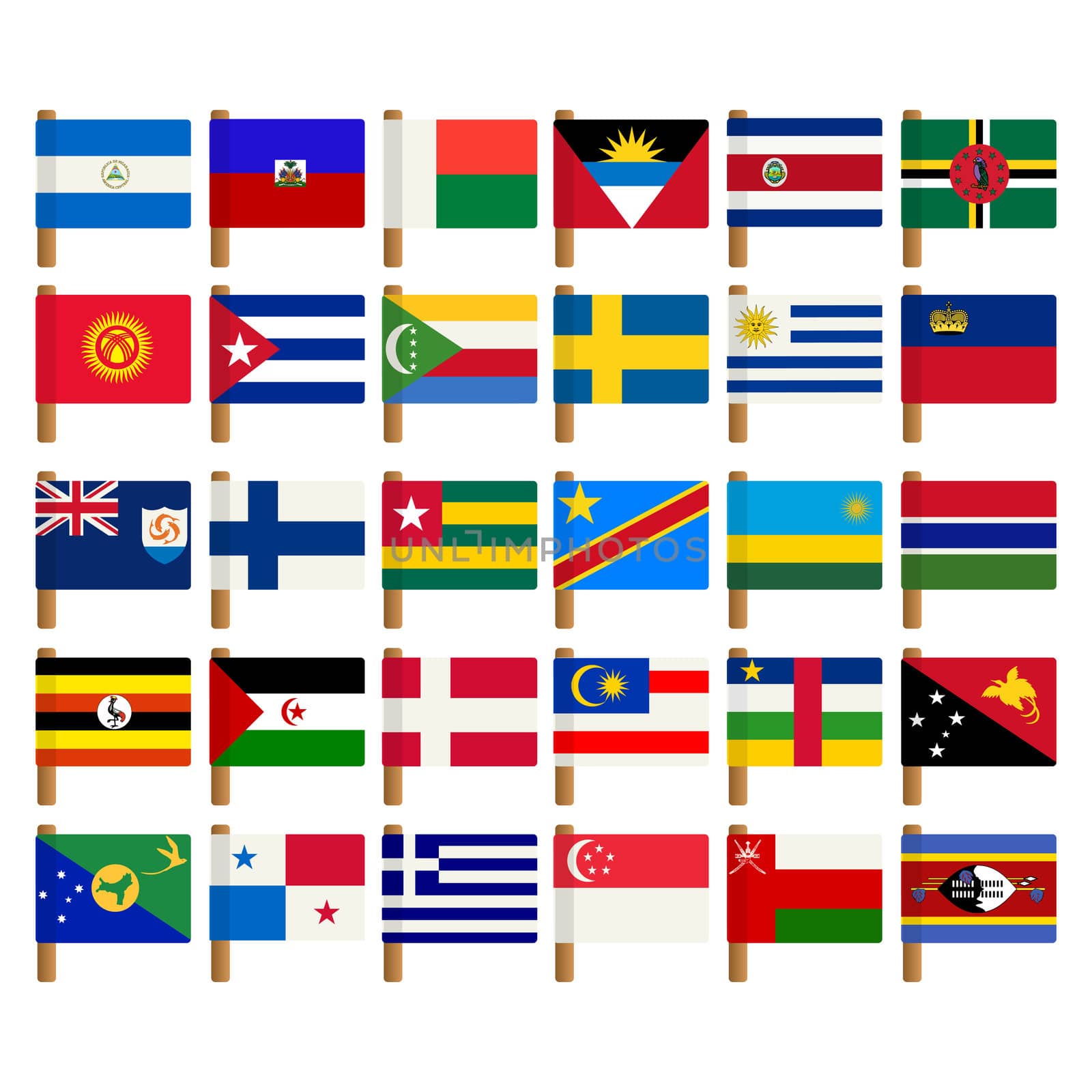 World flag icons set 7 by Lirch