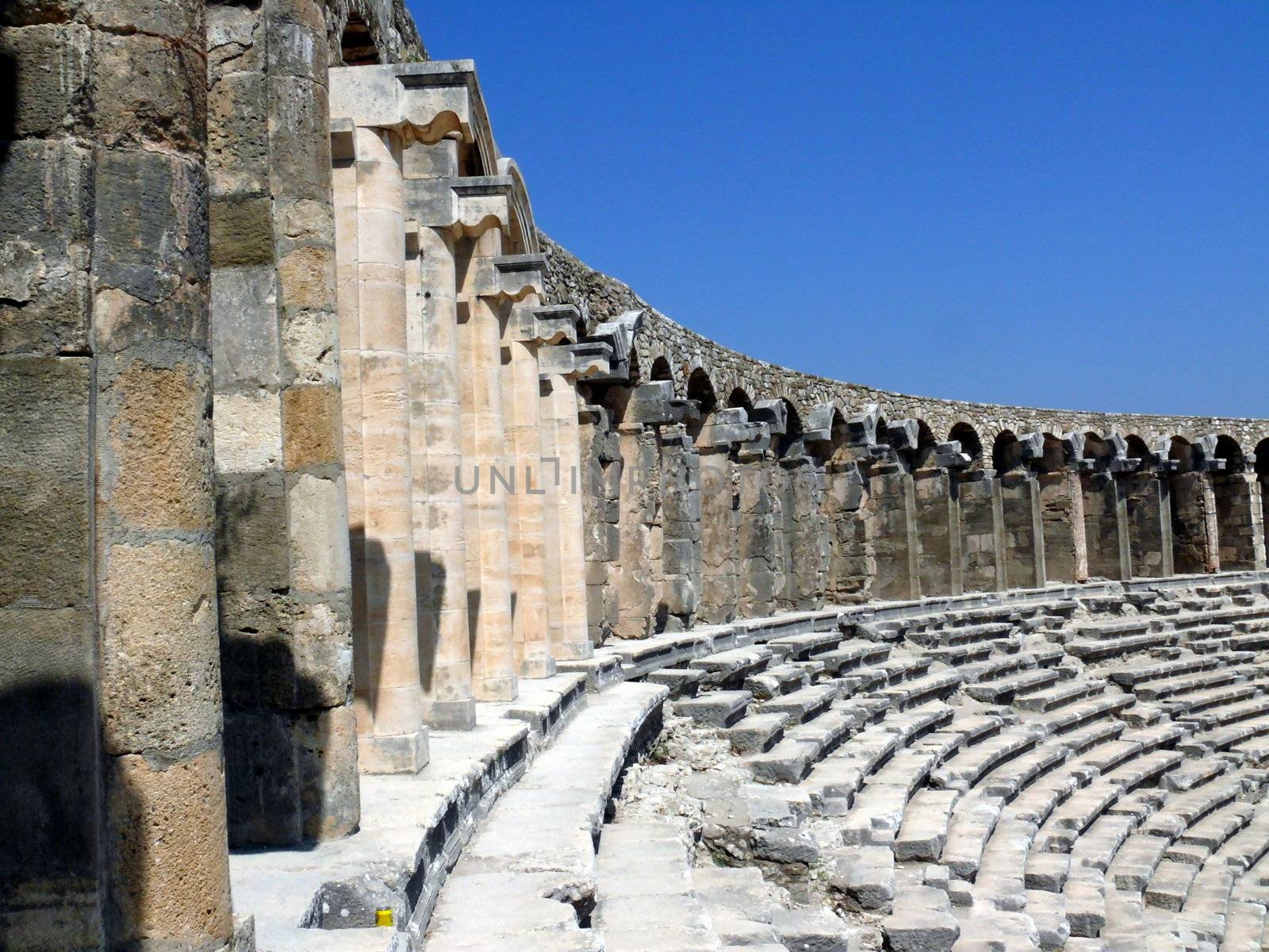 Old greek amphitheater Aspendos - Turkey