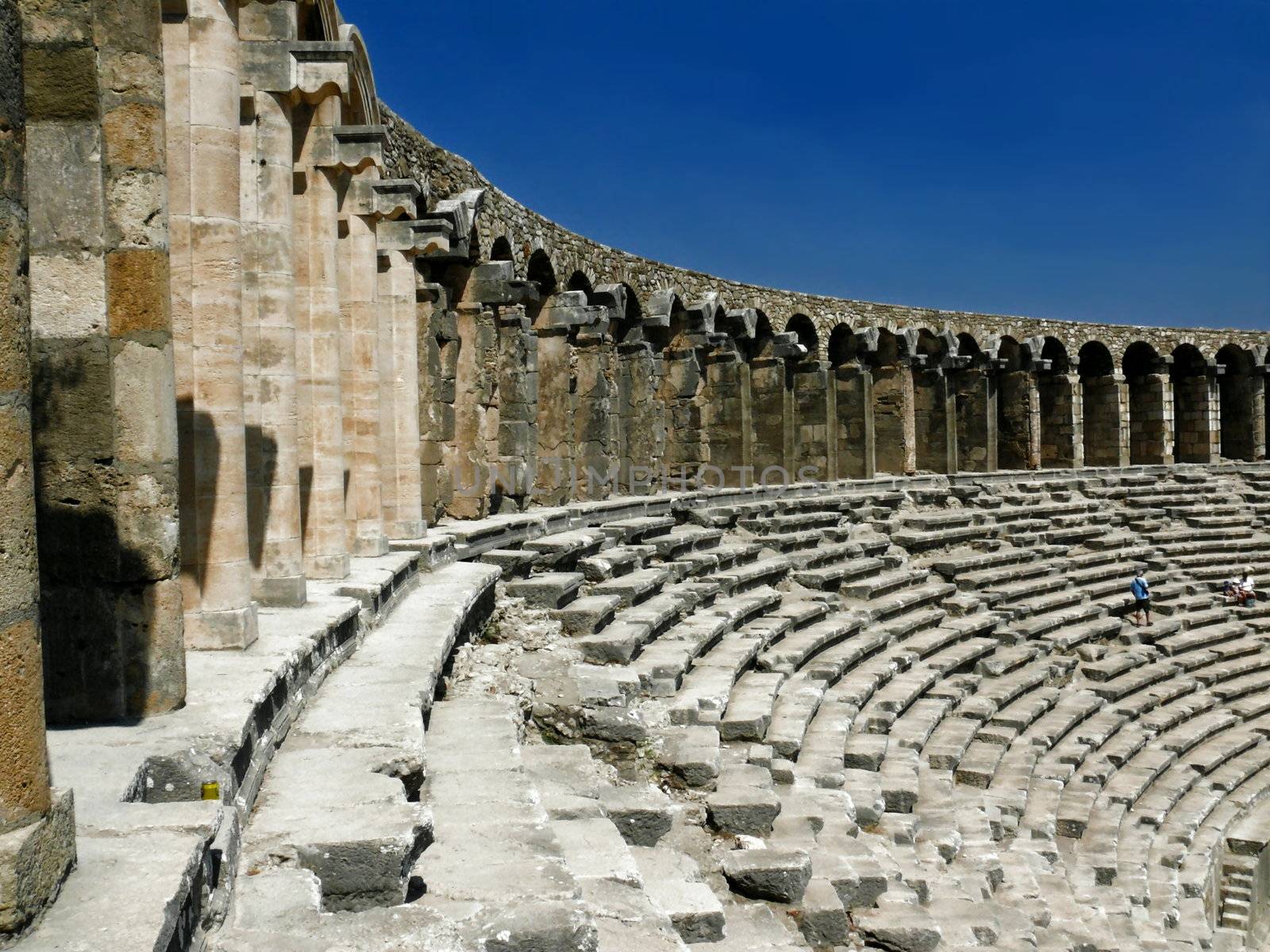 Old greek amphitheater Aspendos - Turkey by Stoyanov