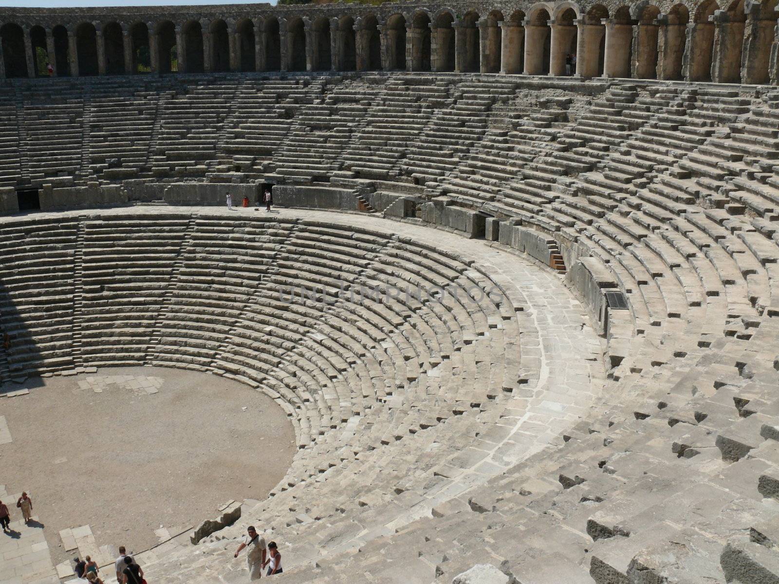 Old greek amphitheater Aspendos - Turkey by Stoyanov