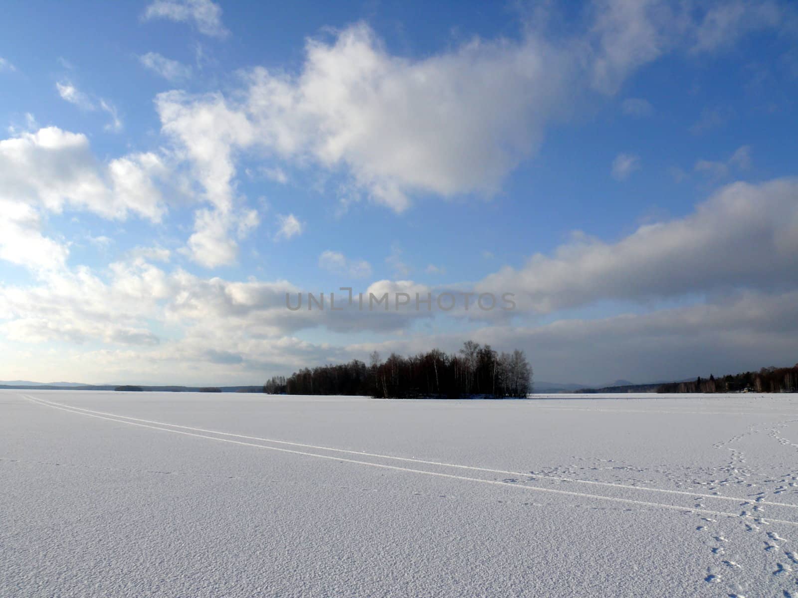 Winter landscape by Stoyanov