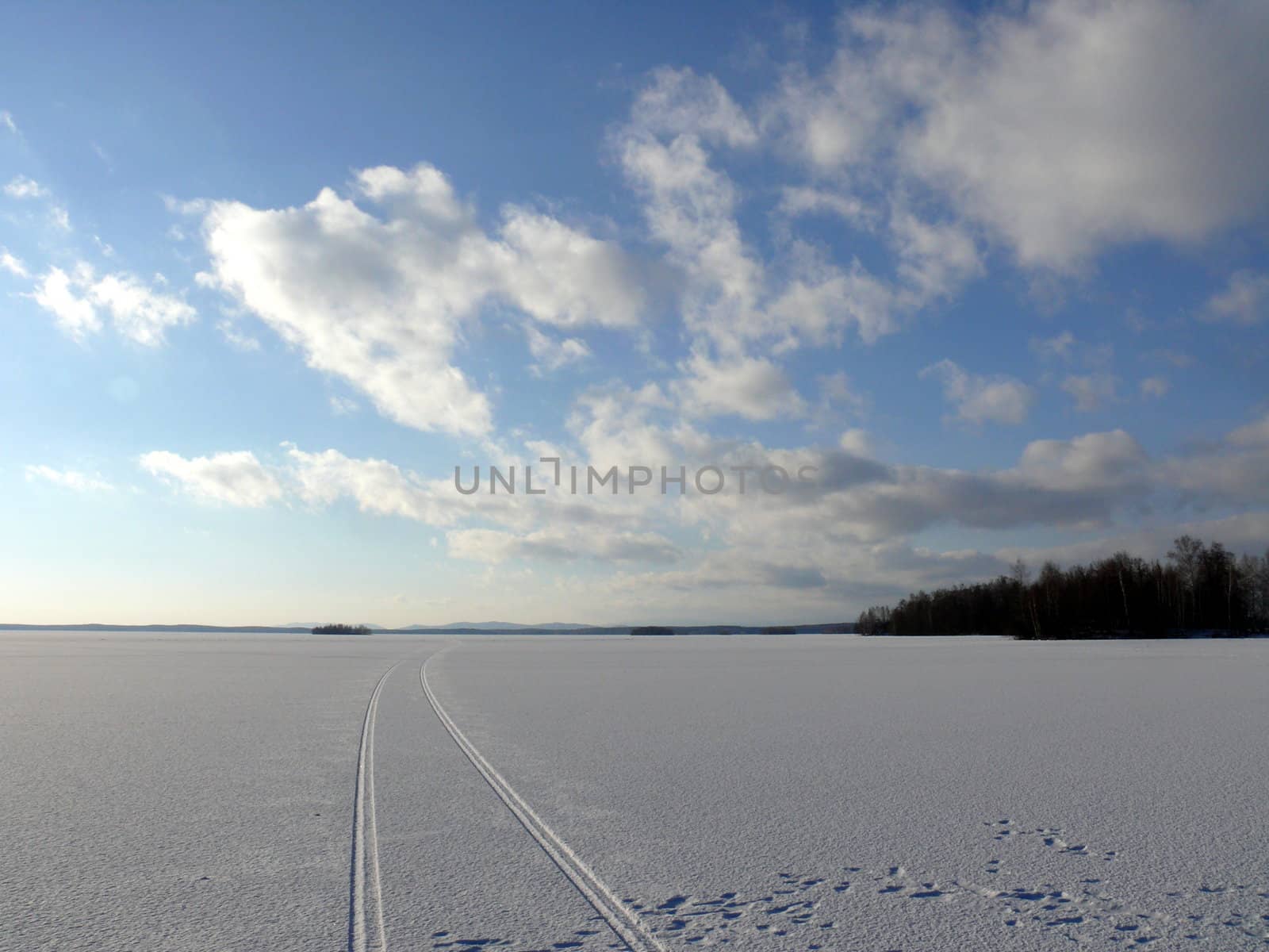 Winter landscape by Stoyanov