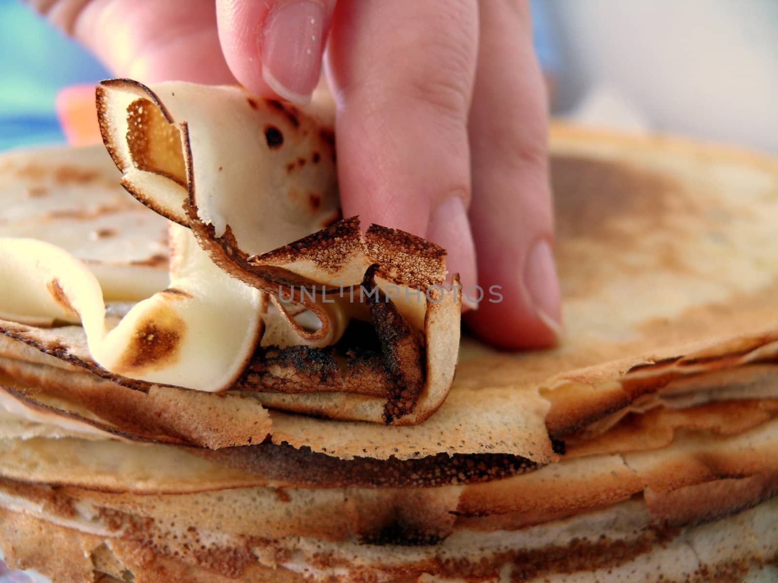 traditional russian meal - pancakes