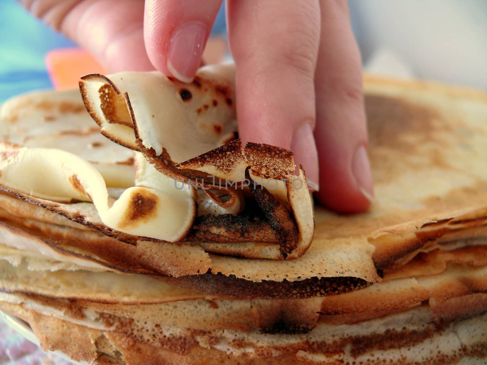 traditional russian meal - pancakes