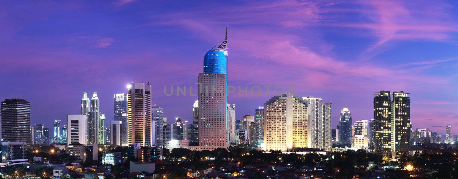 Jakarta City Sunset by photosoup