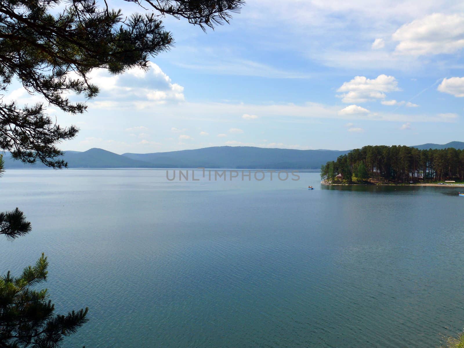 Lake Turgoyak in Chelyabinsk area
