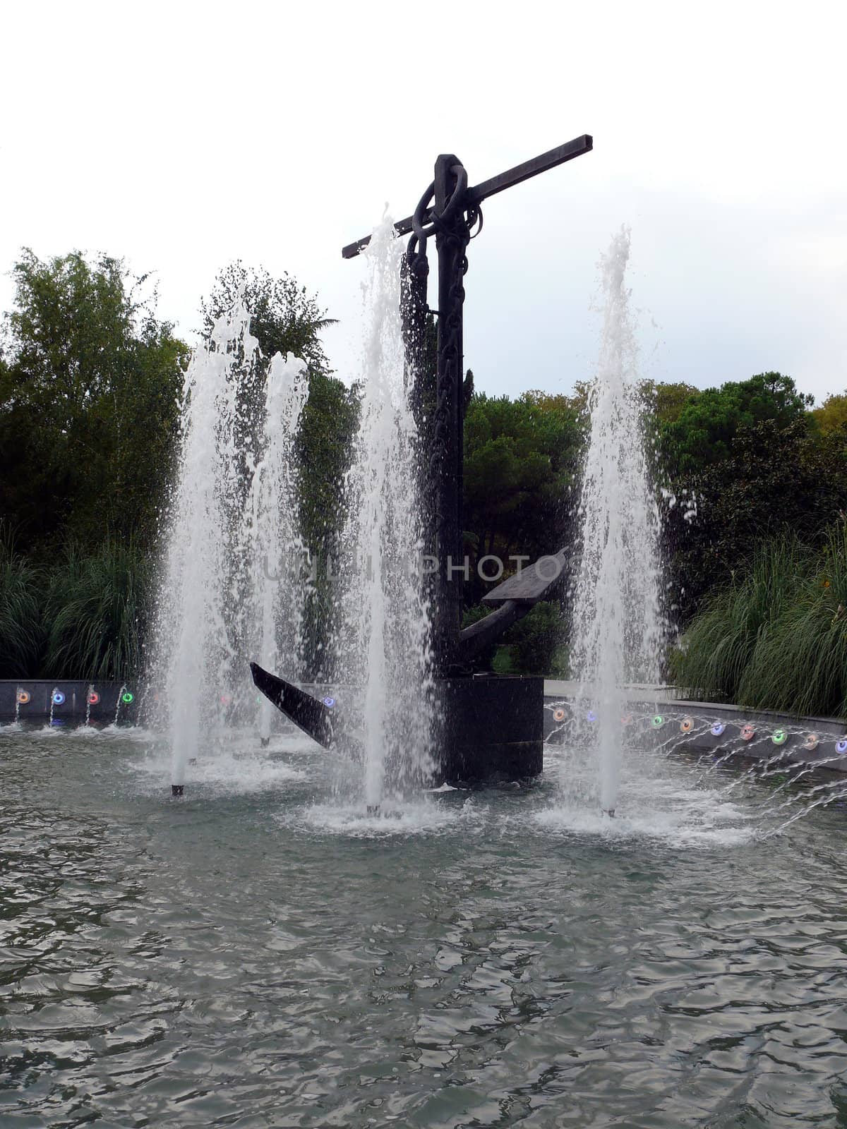 Monument of anchor - Sochi by Stoyanov