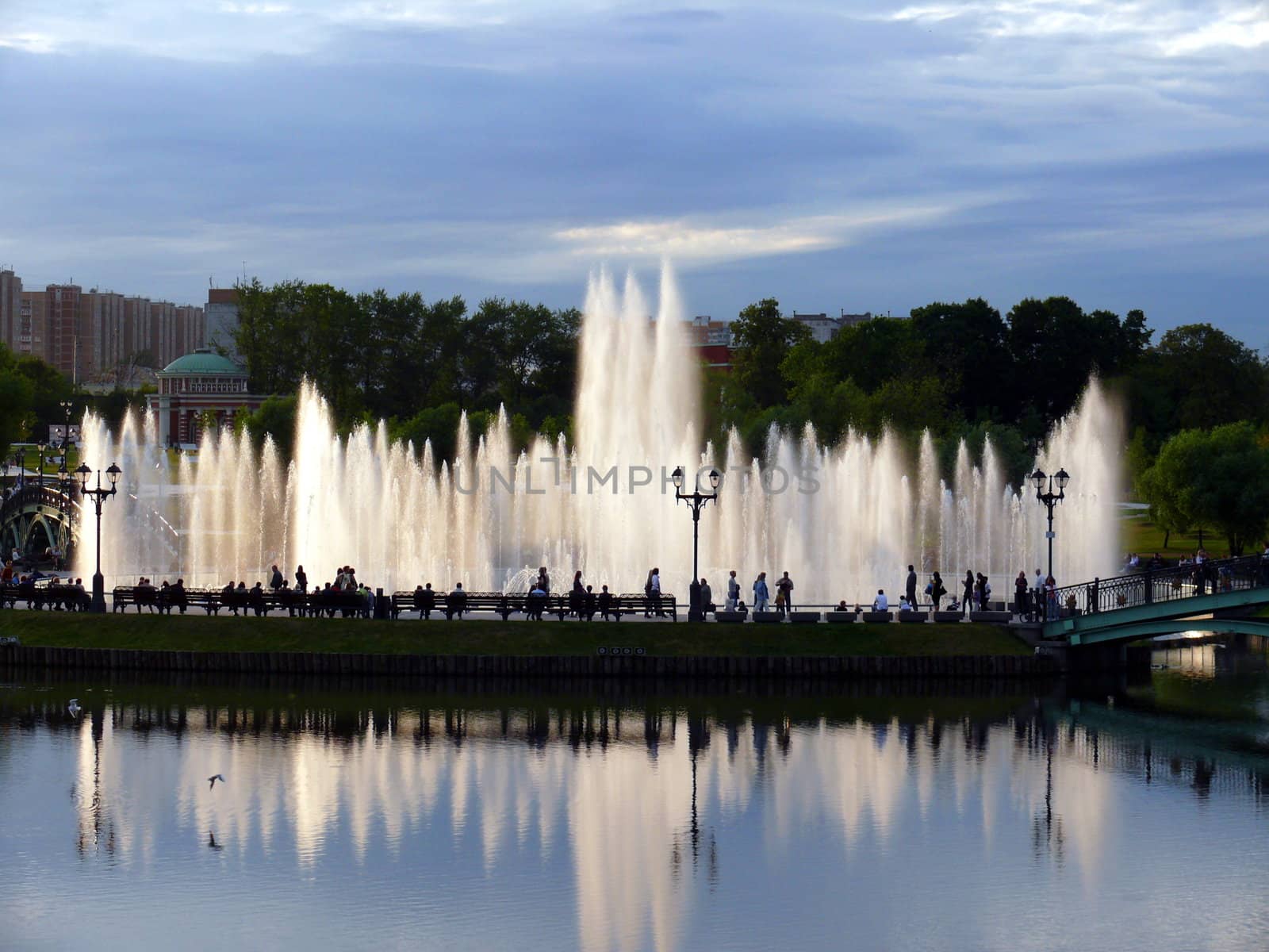 Pond in Tsaritsyno park - Moscow