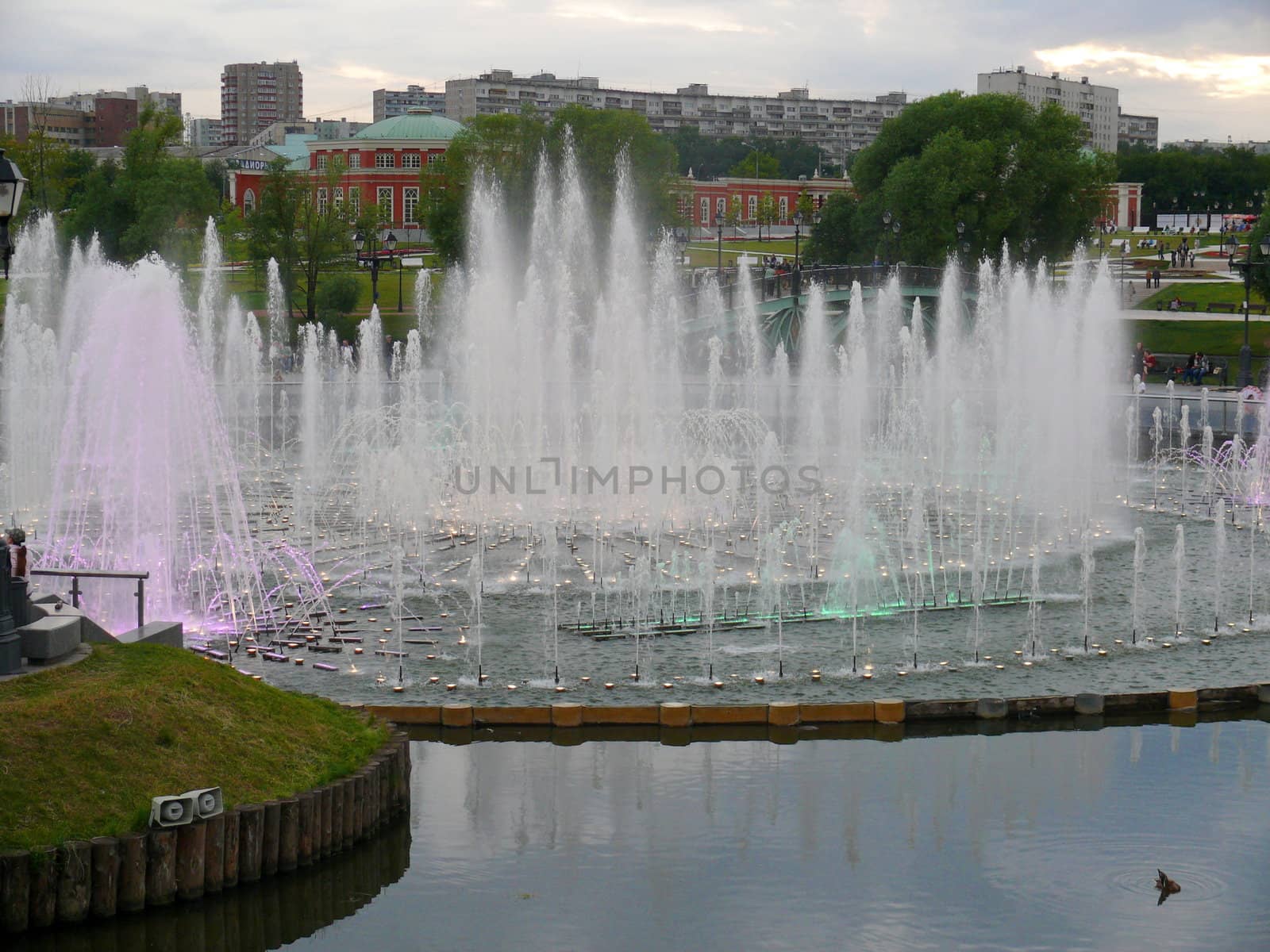 Pond in Tsaritsyno park - Moscow by Stoyanov