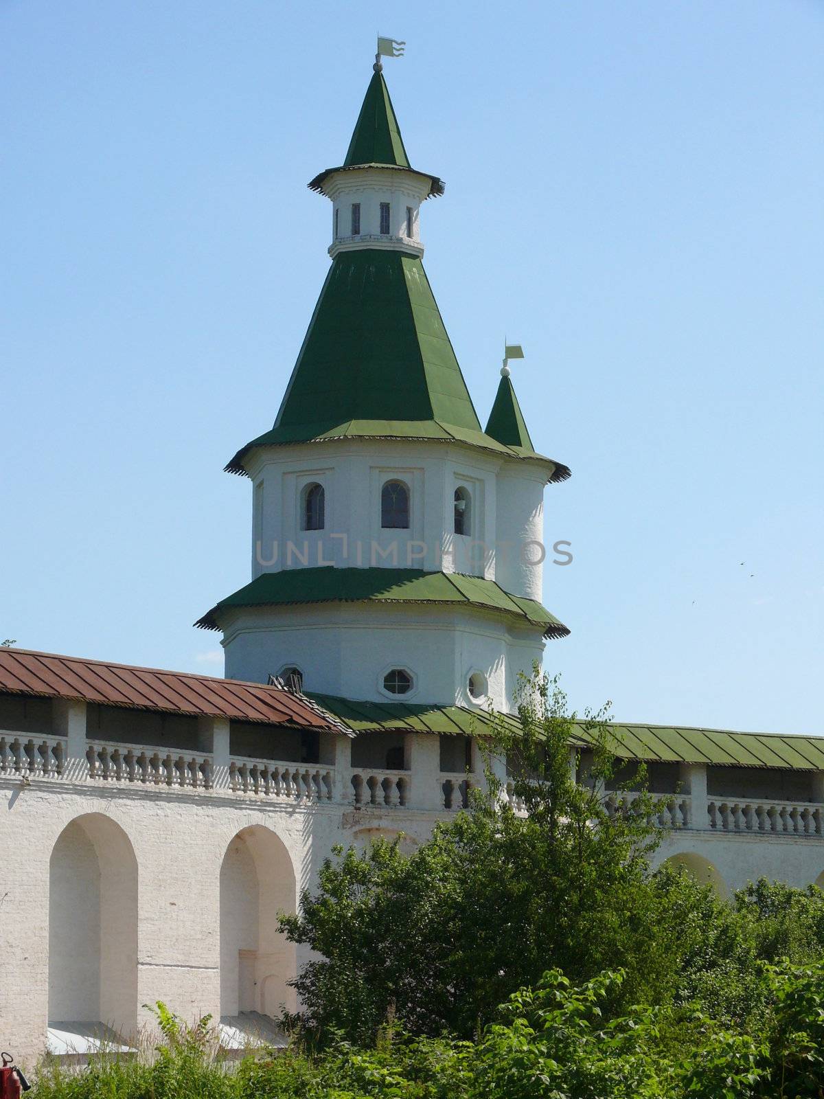 Tower in New Jerusalem monastery - Russia by Stoyanov