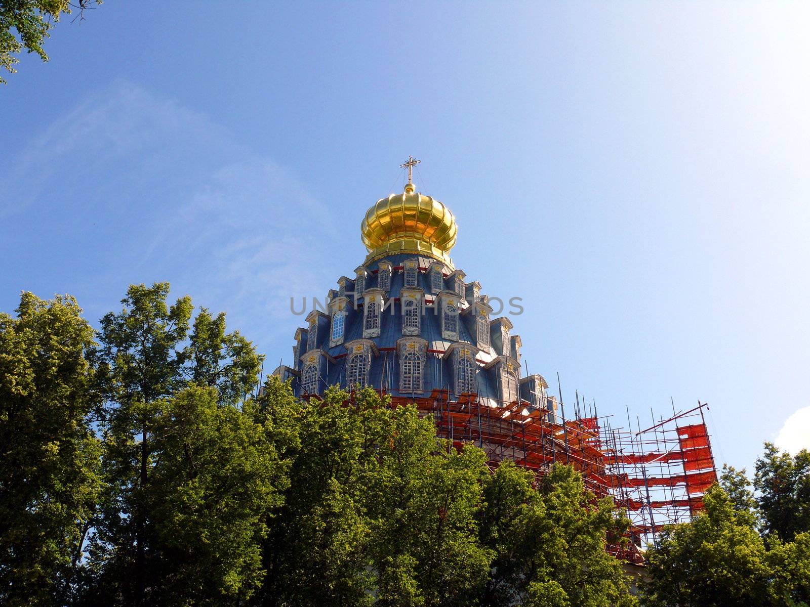 Cupola in New Jerusalem monastery - Russia by Stoyanov