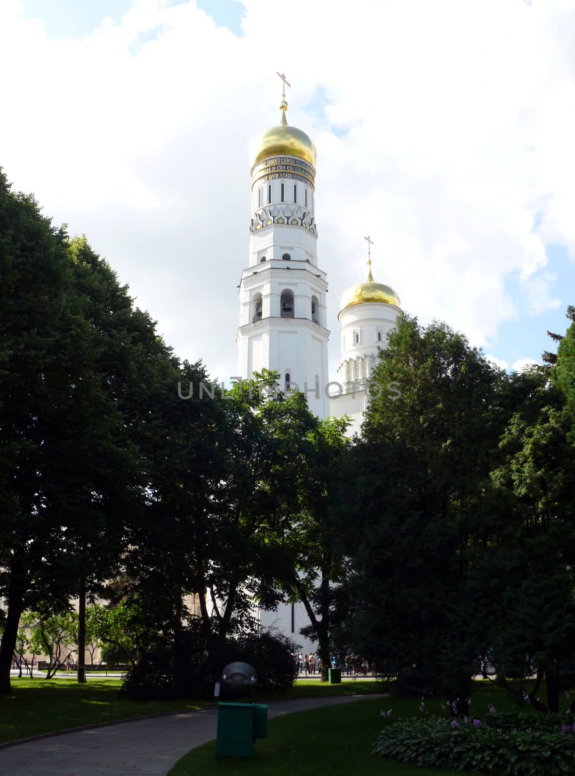 belfry of Ivan the Great in the Kremlin Territory