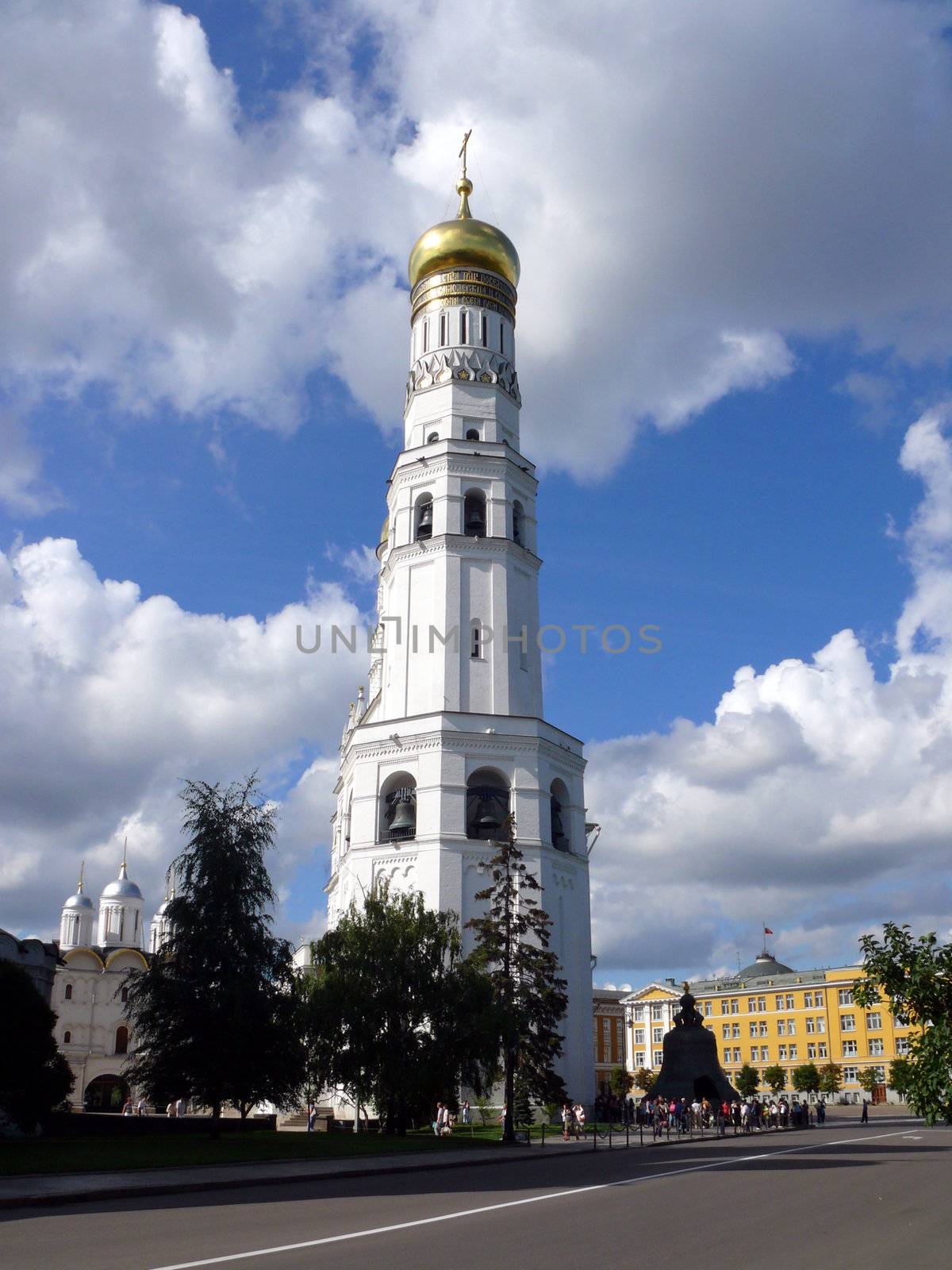 belfry of Ivan the Great in the Kremlin Territory by Stoyanov