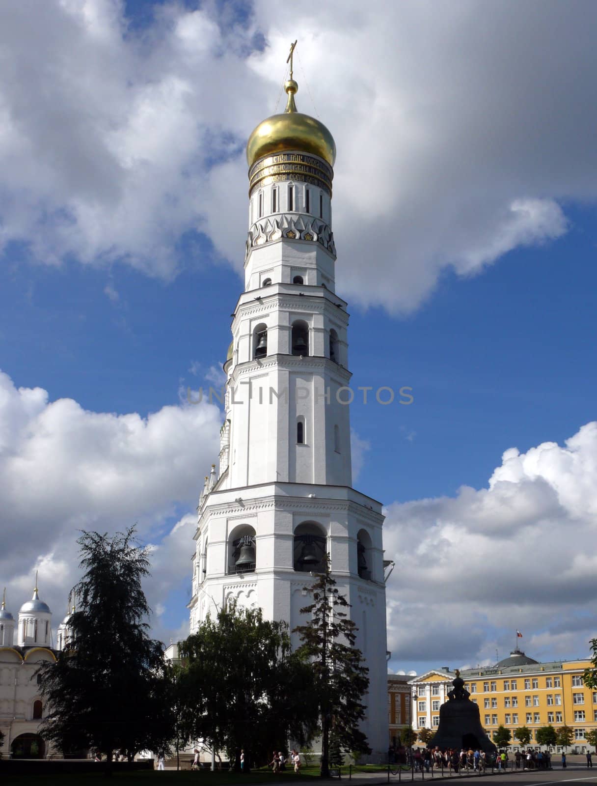 belfry of Ivan the Great in the Kremlin Territory by Stoyanov