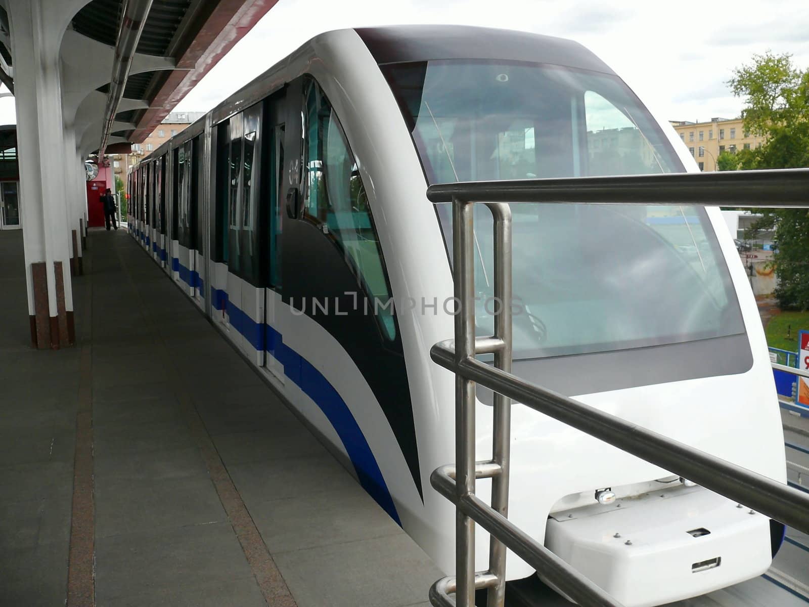 monorail train in Moscow