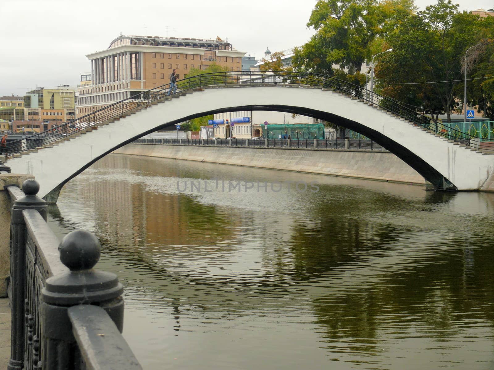 Bridge in Obvodnii chanel - Moscow  by Stoyanov