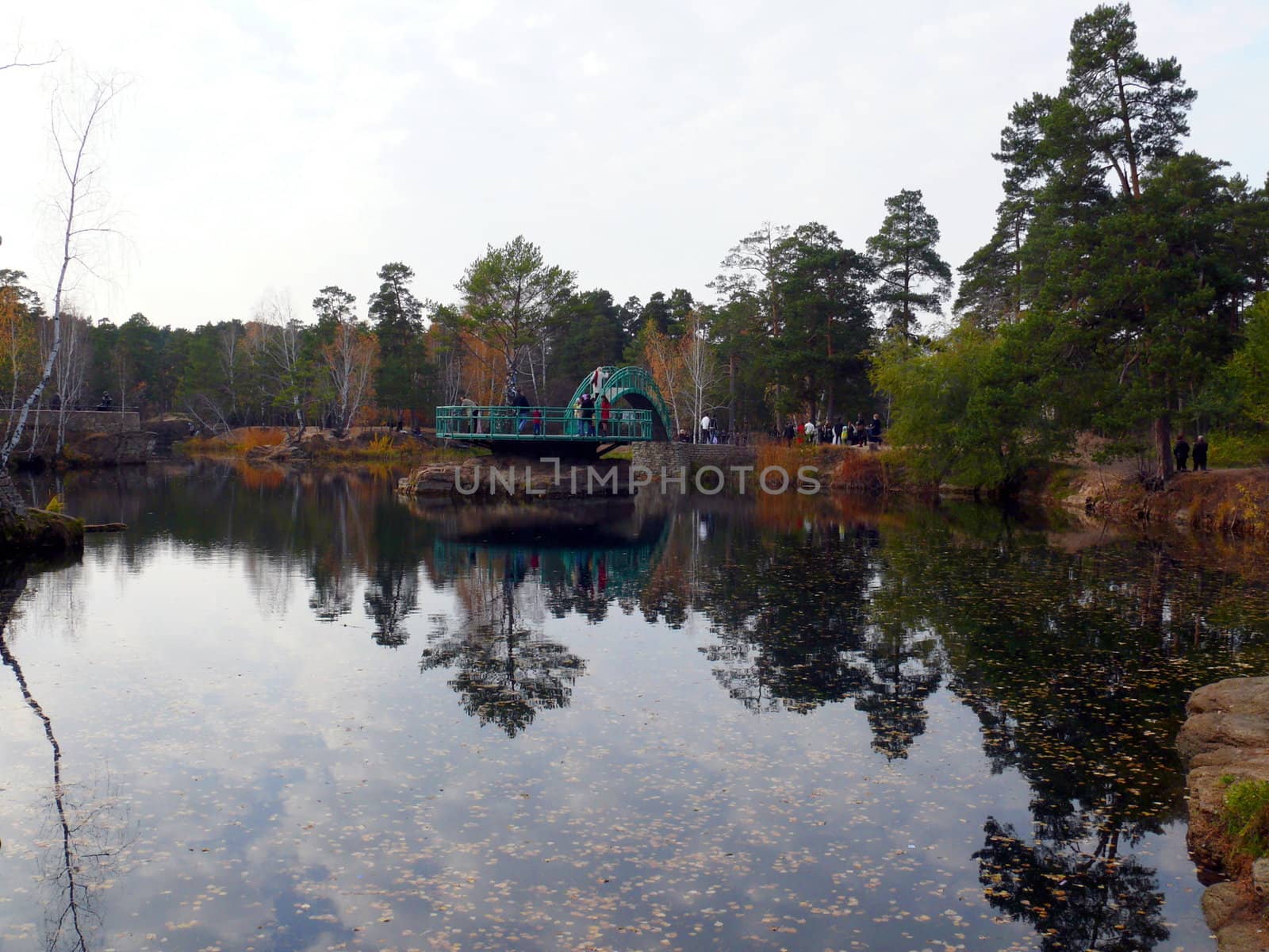 Pond in Gagarin park - Chelyabinsk by Stoyanov