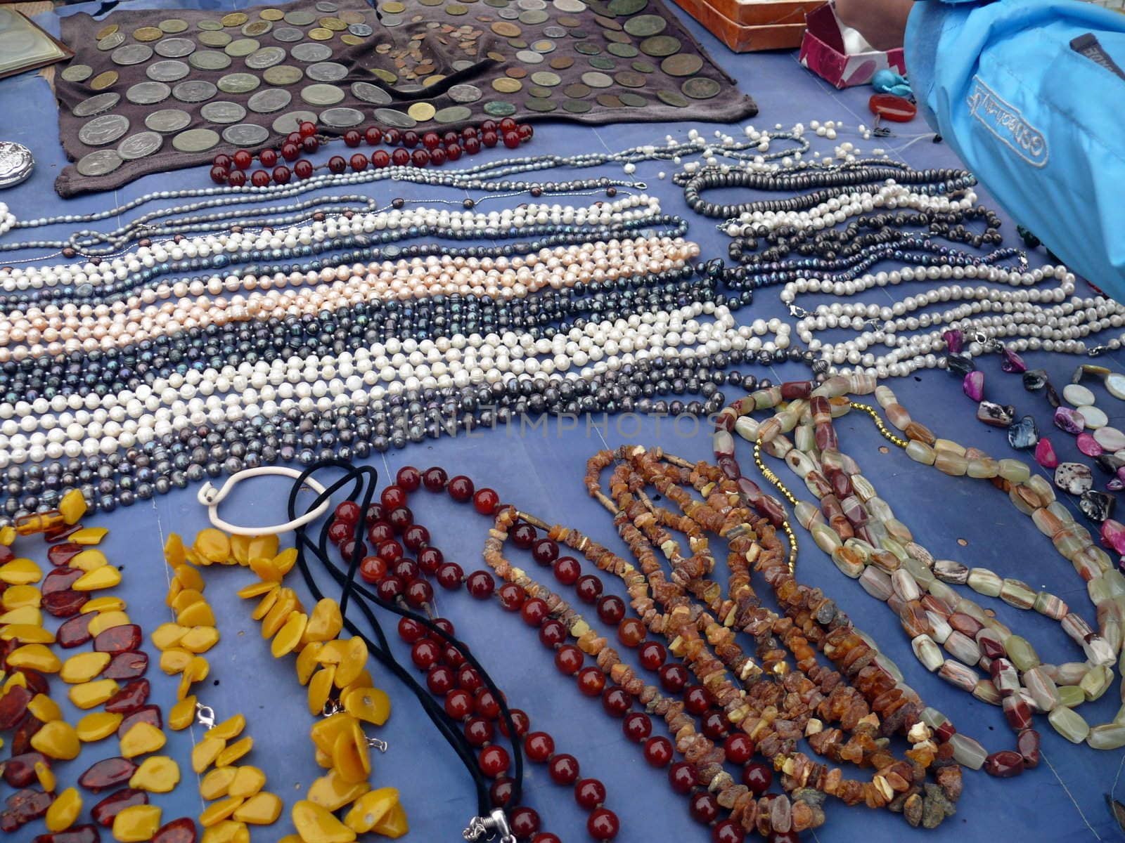 bijouterie market in Sergiev Posad. Russia