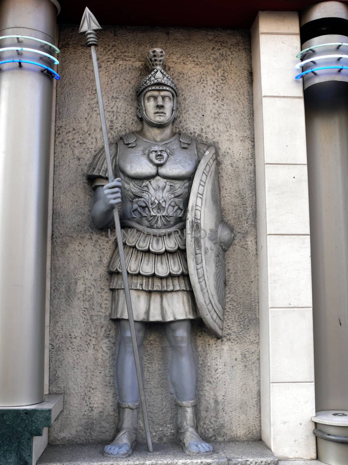 sculpture of legionary