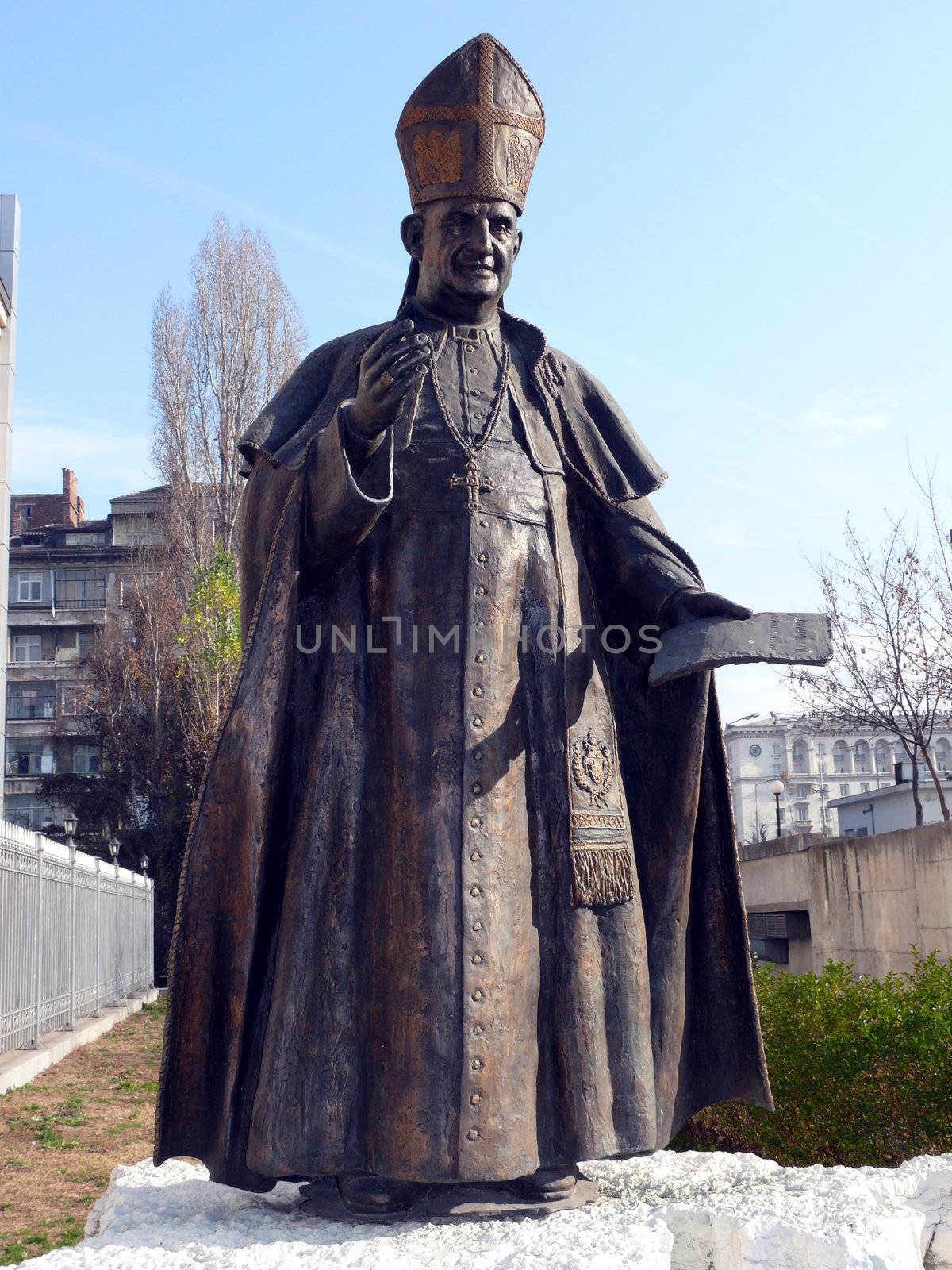 Monument of Pope John XXIII. Sofia, Bulgaria by Stoyanov