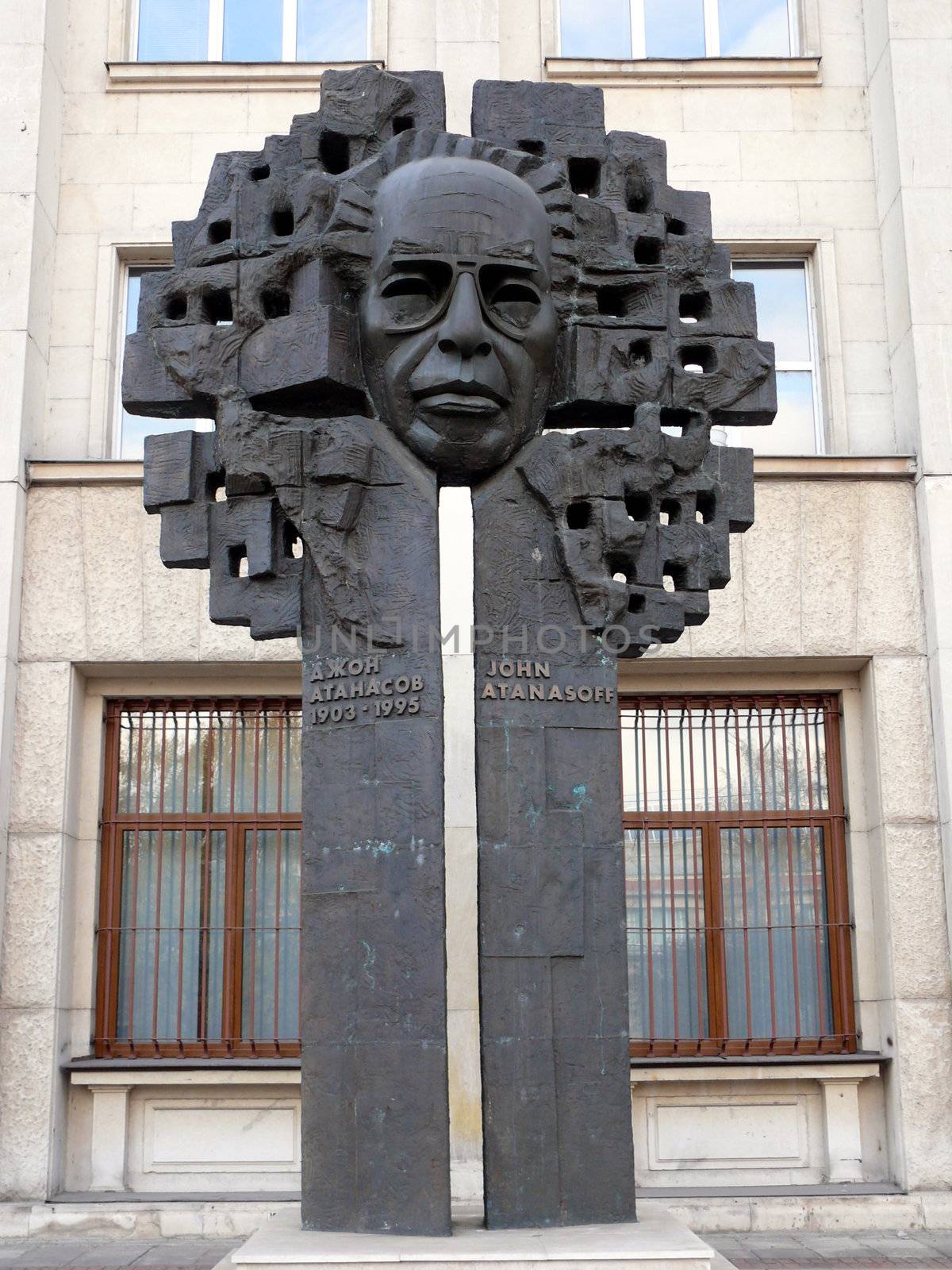 Monument of John Vincent Atanasoff. Sofia, Bulgaria by Stoyanov
