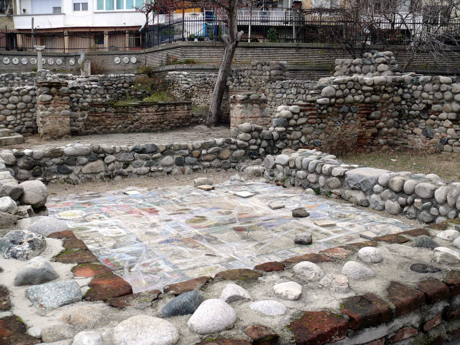 Old Christian ruins in Sandanski, Bulgaria