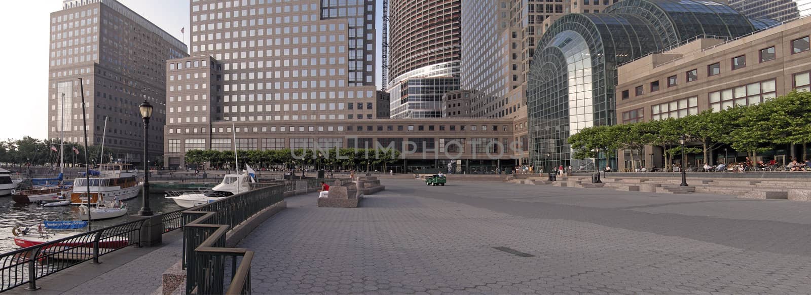 world financial center in new york city panorama photo