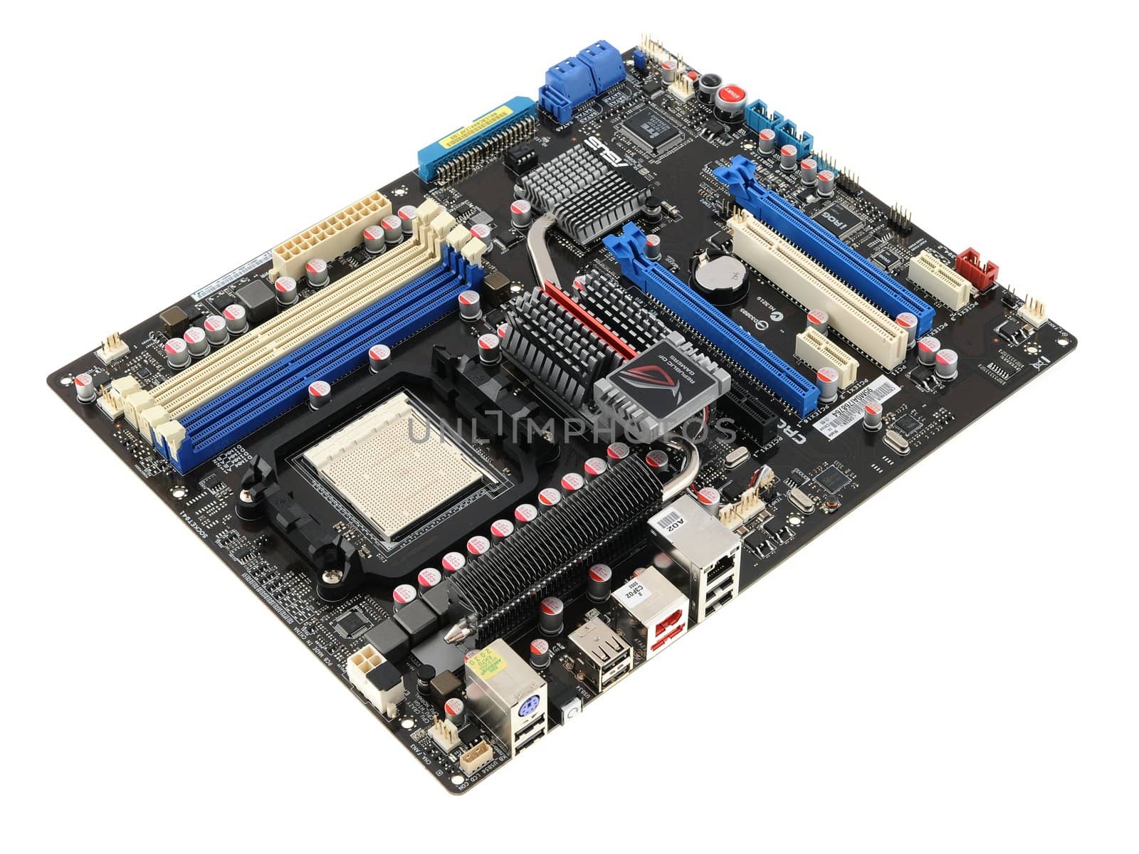 Computer component - motherboard - isolated in the white background
