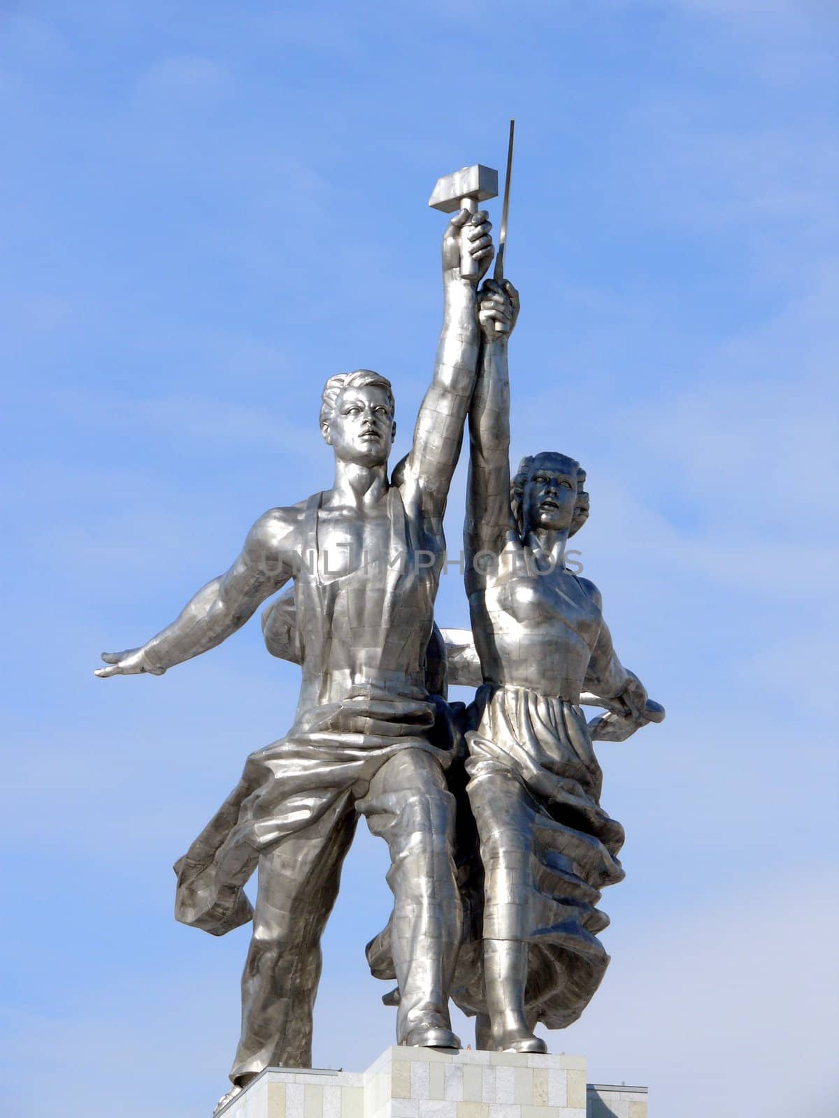 Monument Worker and Kolkhoz Woman in VVC. Moscow. Russia