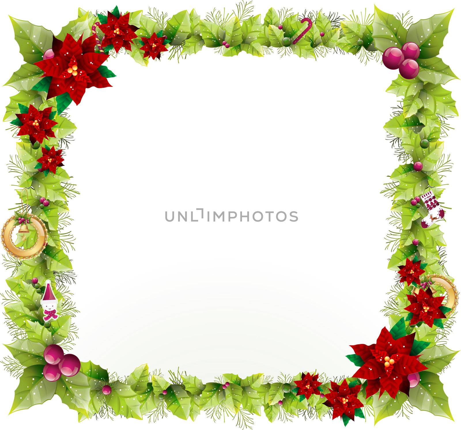 Christmas background design to add any text in the middle. by dacasdo