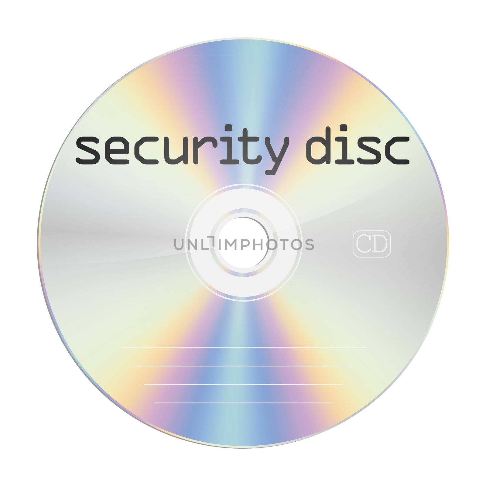 An image of a security compact disc