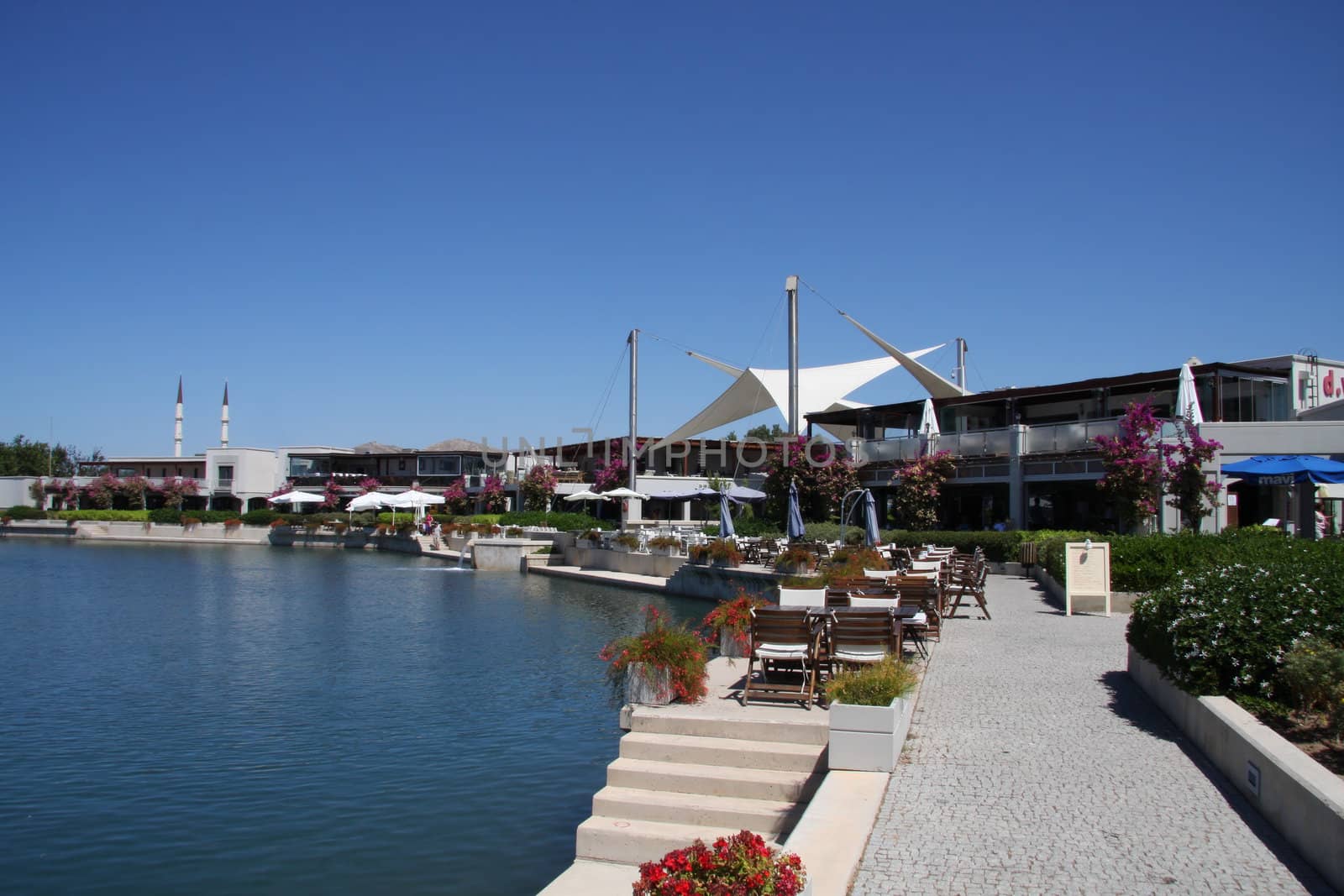 Turgutreis Turkey Marina Complex and fish pool