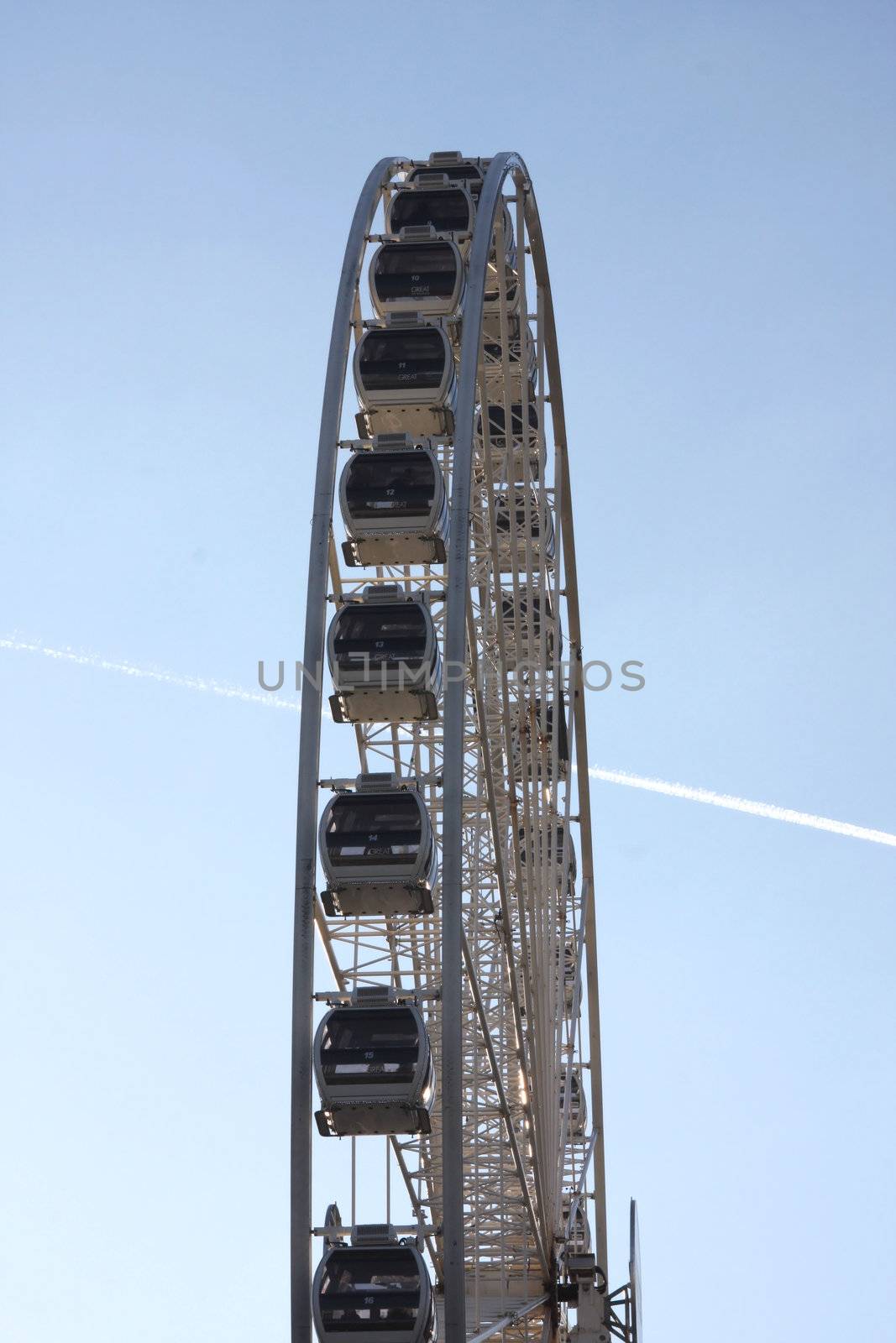 Manchester eye, big wheel in the city centre of Manchester England