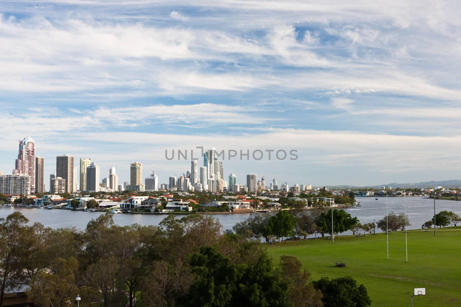 City Wth River by jrstock
