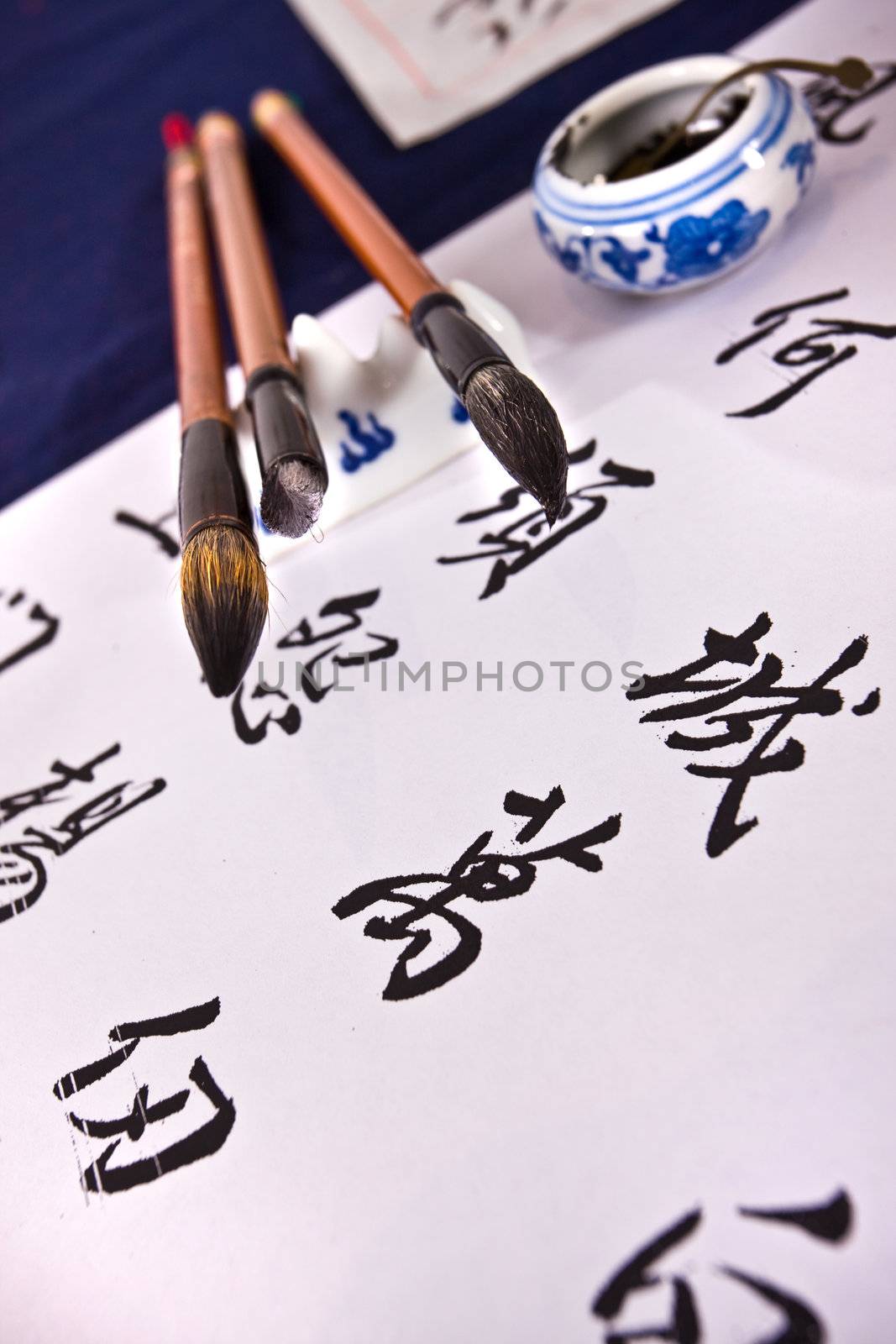Hand drawn caligraphy and art