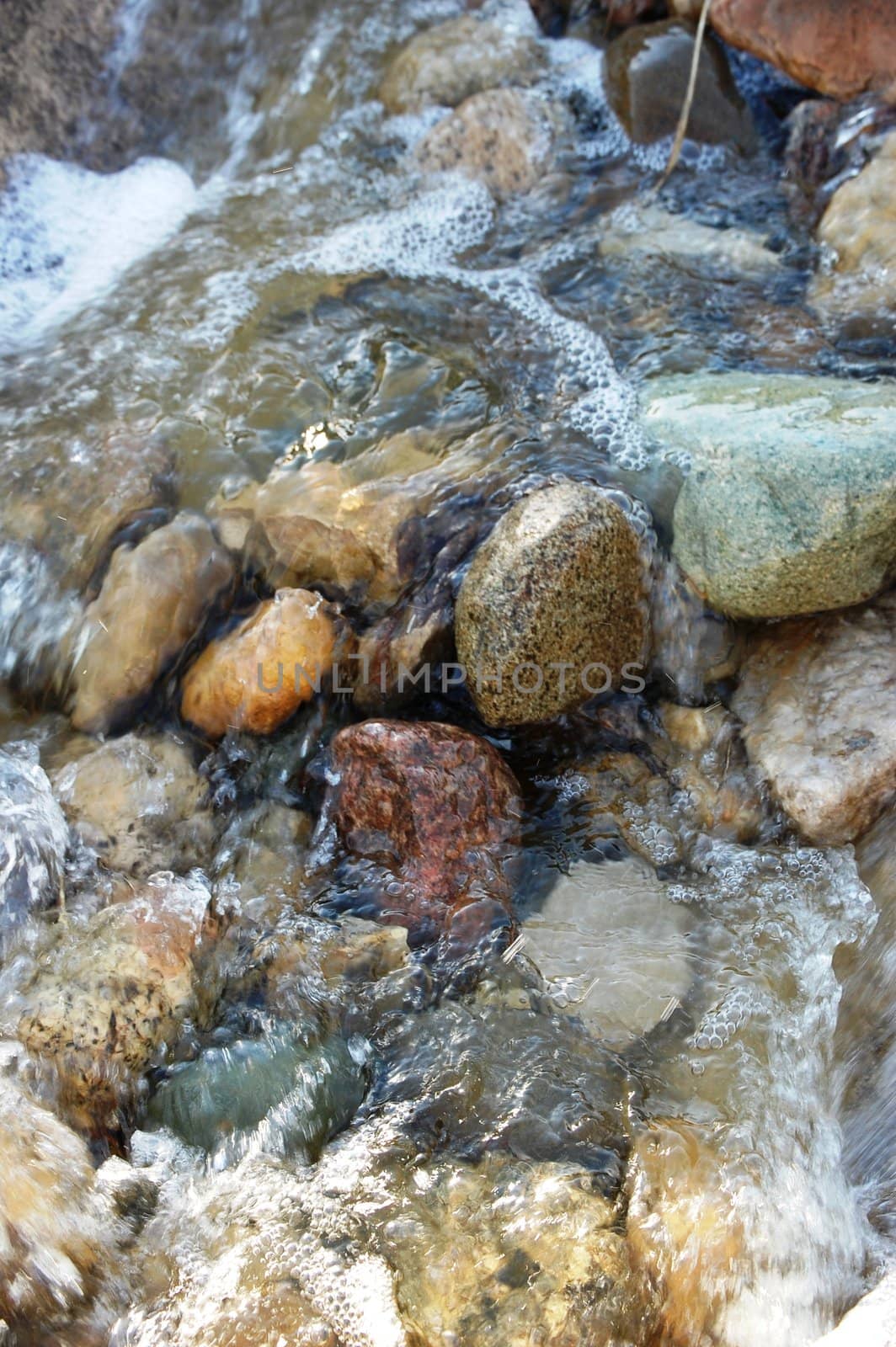 Rocks and water